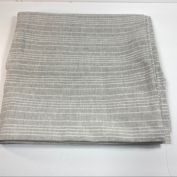 Hearth and Hand Fine Stripe Gray Curtain Panel - Picture 2 of 8